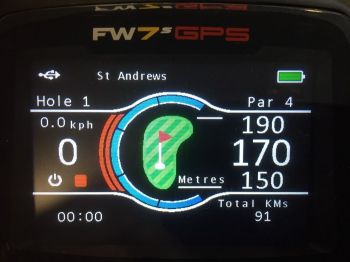Met de Powakaddy FWs GPS is gokken verleden tijd Powakaddy golftrolleys