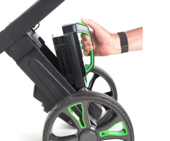 GoKart accu electrische golftrolley plaatsen
