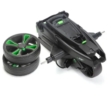 GoKart opgevouwen electrische golftrolley wielen los