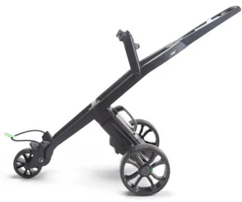 GoKart zijkant electrische golftrolley zwart