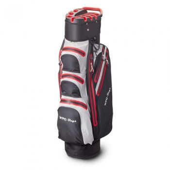 Waterdichte golftas organizer wpg zwart met rood en grijs Waterdichte golftas organizer wpg zwart met rood en grijs