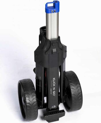 Klick N Go de kleinst opvouwbare elektrische golftrolley met cruise-control Klick n go, kleinst opvouwbare golftrolley met lithiumaccu en lader