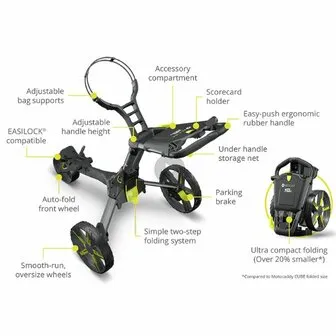 motocaddy QB2 golftrolley handvat
