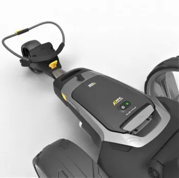 Detail van de nieuwe Powakaddy CT6 golftrolley