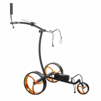 golftrolley zwart - oranje golftrolley zwart - oranje