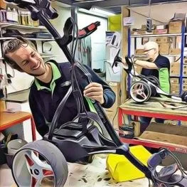 Reparatie onderhoud van elektrische golftrolleys